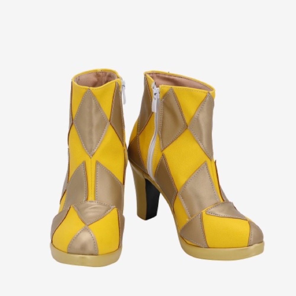 Harley Quinn Gold Cosplay Shoes Never Worn